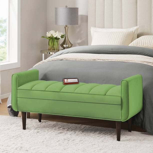 TFS Luxury Bench 2 Seater Settee with Storage Box For Living Room/Bedroom/Office Solid Wood Settee