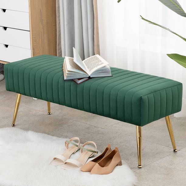 TFS Luxurious Channel Tufted 2 Seater Sofa/Bench for Bedroom/Living-room Solid Wood Settee
