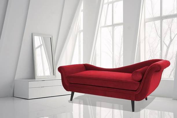 Soul Light Art 2-Seater Rosewood Settee Sofa Diwan Fabric Diwan