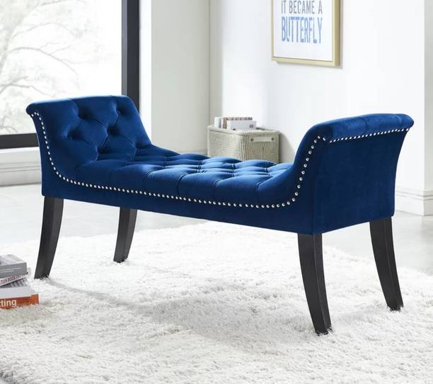 TFS Luxurious Button-Tufted Bench Solid Wood Settee