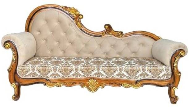 ALFA WOODEN NEST Royal Heritage Handicraft Solid Wood Luxury Diwan with Antique Finish Solid Wood Diwan