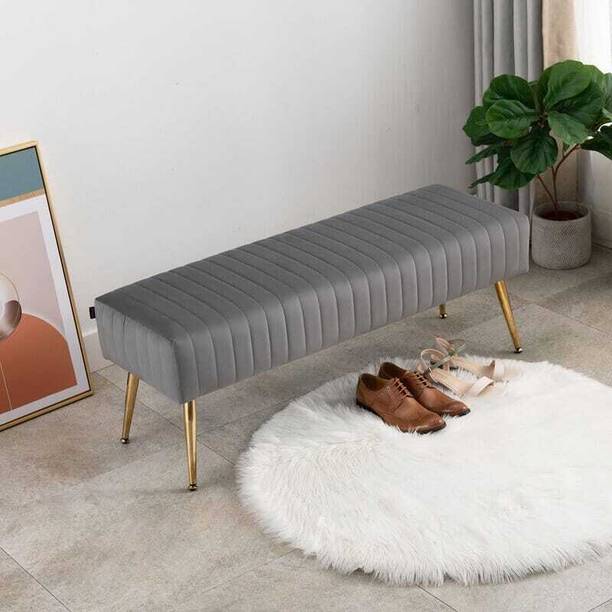 TFS Luxurious Channel Tufted 3 Seater Sofa/Bench for Bedroom/Living-room Solid Wood Settee