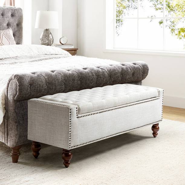 TFS Luxury Royal Button Tufted Settee/Sofa for Bedroom/Living Room Solid Wood Settee