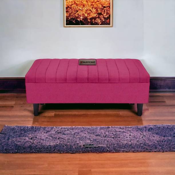 MAJESTIC MART Luxrious Bench with Storage & Premium Velvet | Living Room, Bedroom, Office - Solid Wood Settee
