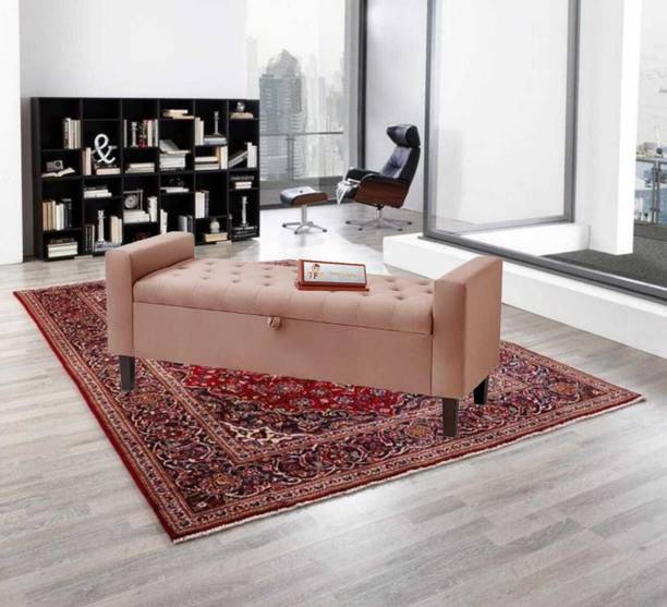TFS Button Tufted Design 2 Seater Bench/ Ottoman/Sofa for Bedroom/Livingroom/Office Solid Wood Settee