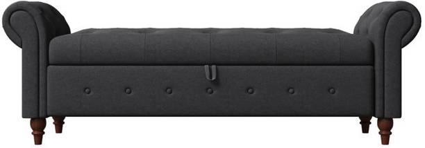 MAJESTIC MART Luxuroius Storage Bench Settee\couches\Ottoman 2 Seater Sofa Chaise & Lounger Solid Wood Settee