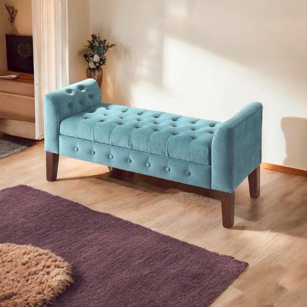 MAJESTIC MART Premium Tufted Settee with Storage Bench 2 Seater Sofa for Living Room Bedroom Solid Wood Settee