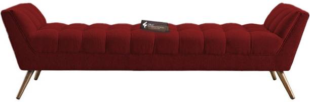 CRUZ INTERNATIONAL Ottoman 3-Seater Sofa Bench - Comfortable Fabric Couch for Living Room & Bedroom Solid Wood Settee