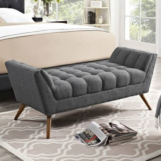 TFS Premium wooden Setttee / lounger chaises/ fabric bench / couch Fabric Settee Solid Wood Settee
