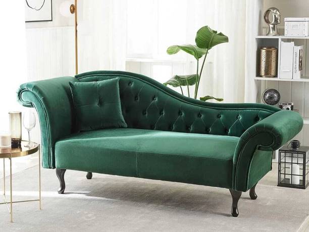 Soul Light Art Chesterfield Chaise Lounge Couch Button Tuffted Fabric Diwan