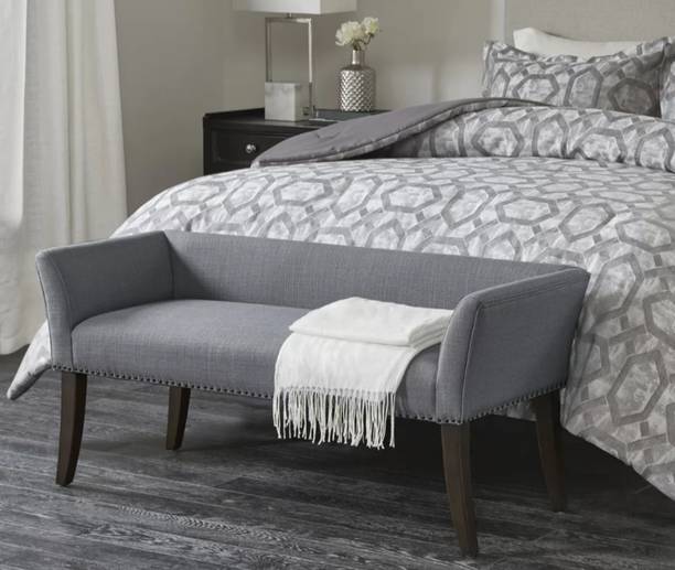 TFS Luxurious Bench With Back and Armrest Solid Wood Settee