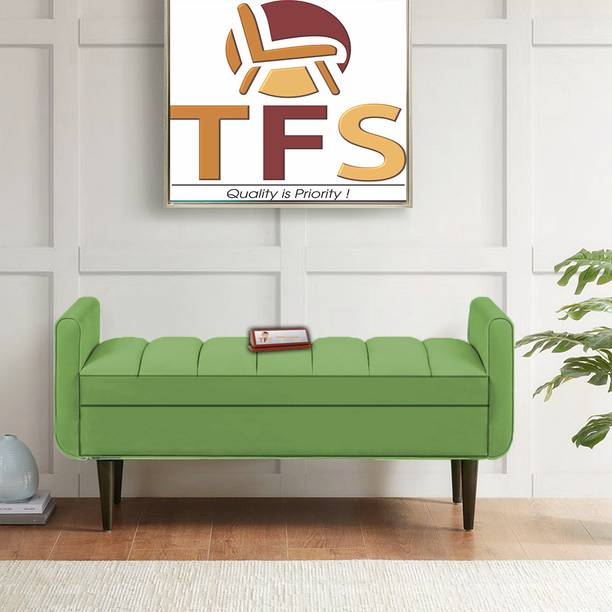 TFS Luxury Channel Tufted Curved Design 3 Setter Sofa/Bench With Box For Home Solid Wood Settee