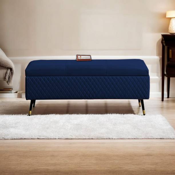 TFS Luxury Quilting Stitches Settee/Sofa with Storage Box For Bedroom/Livingroom Solid Wood Settee