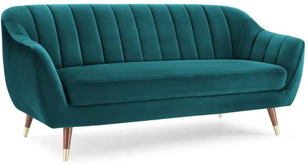 S K HINDUSTAN AND CO Velvet Luxe Collection Foam Settee