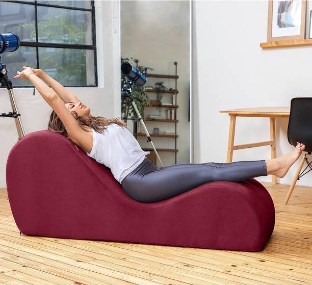 India wood mart Sheessham Wood Tantric Chaise Loung Chair, Yoga Chaise Lounge,Chaise Luxury Sofa Engineered Wood Diwan