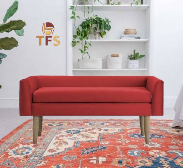 TFS Modern Cobalt Accent Bench/Sofa for Entryway/ Bedroom /Livingroom 2 seater Solid Wood Settee
