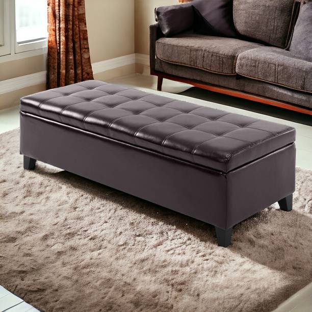 CRUZ INTERNATIONAL Velvet Fabric Ottoman Bench Couch with storage for Room & Office Solid Wood Settee