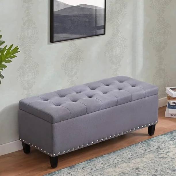 MAJESTIC MART Premium Button Tufted 2 Seater Settee/Sofa with Storage For Home | Livingroom Solid Wood Settee