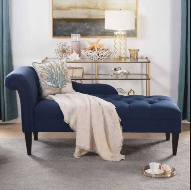 India wood mart Sheessham Wood Tantric Chaise Loung Chair Fabric Diwan