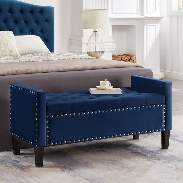 TFS Luxury Button Tufted Nail-Head Settee/Sofa 2 Setter For Bedroom/Living-room Solid Wood Settee