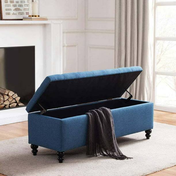 MAJESTIC MART Luxurious Bench Ottoman with Storage | Settee For Bedroom, Living Room, Entryway Solid Wood Settee