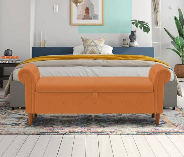 TFS Premium Evergreen Button Tufted 3 Seater Settee/Sofa for Bedroom/Living room Solid Wood Settee