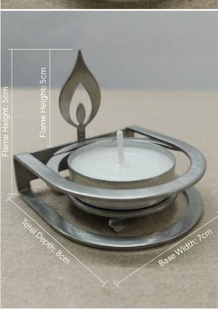 MAYKOBAYKO Eternal Glow Table Diya Silver Table Diya