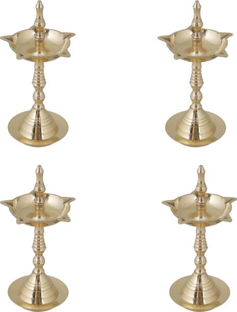 SAAR ART Brass (Pack of 4) Table Diya