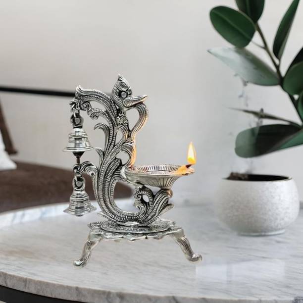 Shri Kaila Maa Art Gallery Aluminium Table Diya