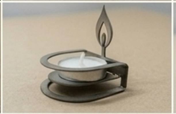 MAYKOBAYKO Artistic Handcrafted Diya Silver Table Diya