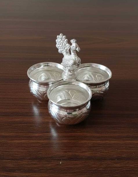 BVQ Silver Plated Table Diya