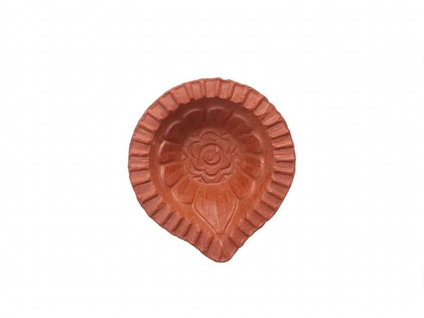 Mudpots Mudpots Terracotta Diya Set of 24 Terracotta (Pack of 24) Table Diya Set