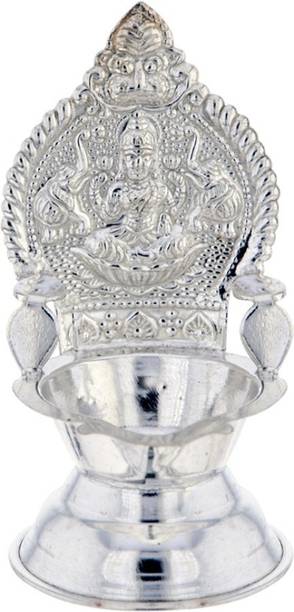 Sri Jagdamba Pearls Laxmi Silver Diya Silver Table Diya