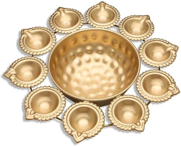 trendy metal handicrafts Decorative Diya Iron Table Diya