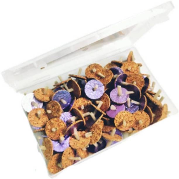 90 Degree Magic Floating Oil Diya Wicks Candles Tealight Parsi Vat Diya Bati Cotton (Pack of 1000) Table Diya