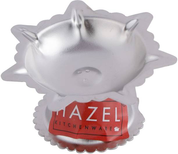 HAZEL Saptawati Diya for Puja Stainless Steel 7 Wati Wicks Oil Lamp Deep For Home Stainless Steel Table Diya