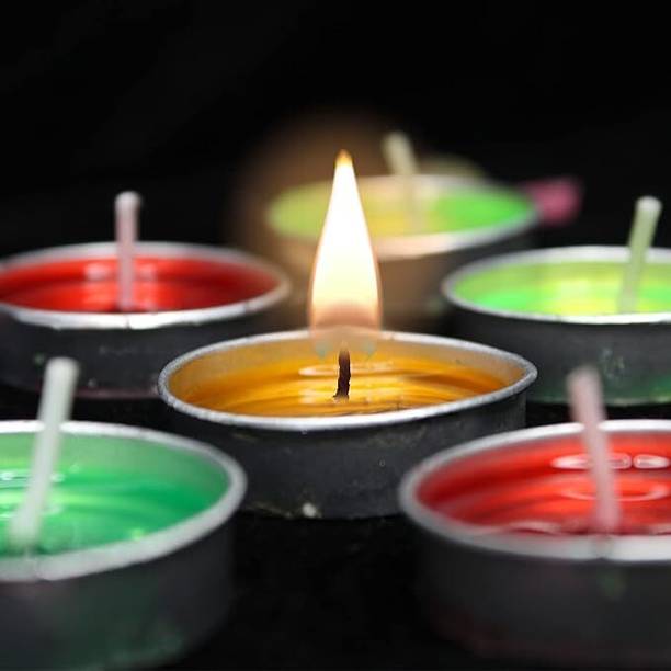 Lukaya Fashion Silver Plated (Pack of 10) Table Diya Set