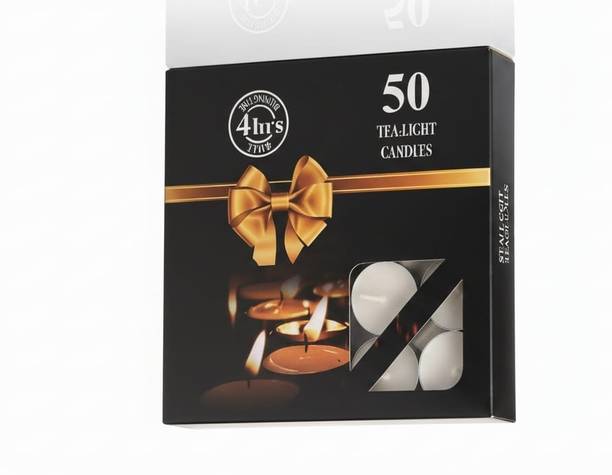 Aditya world Classic-T-light 50 peace Silver Plated (Pack of 12) Table Diya Set