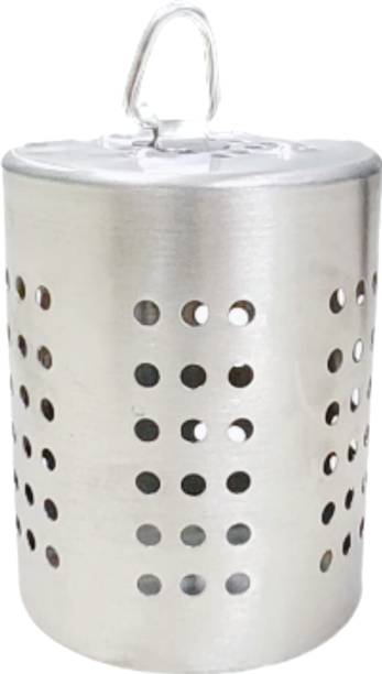 90 Degree Stainless Steel Diya Glass Cover Only with Hook for Akhand Diya Stainless Steel Table Diya