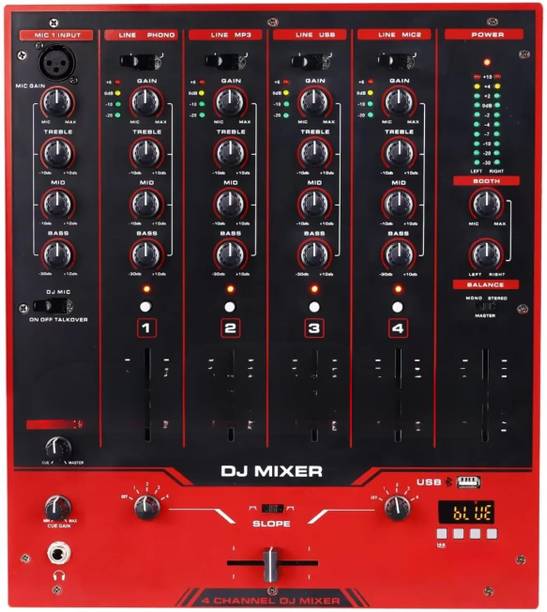 Drumstone DJ Audio Mixer Console – Built-in Interface DJ Effects
