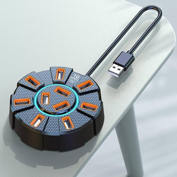 TrendyTrove Dock USB Hubs with Light 120cm Cable USB Ex...