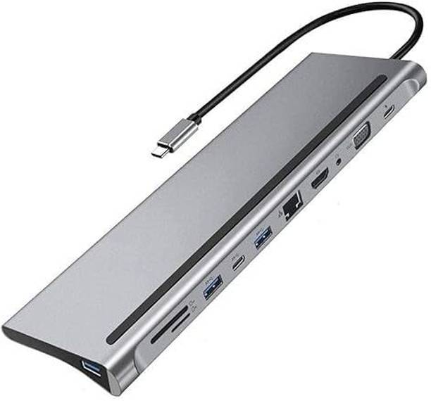 VOOCME USB C Hub 11 in 1 Type C to 4K HDMI Multiport Adapter Hub Docking Station