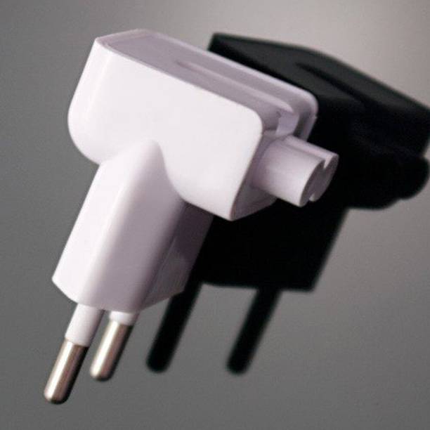 Lynacz Two Pin EU Style Plug Adapter Duck Head for Smartphones, Tablets , MP3 Players 45w, 60w, 85w for Mag-safe 1 & 2 AC Power Adapter