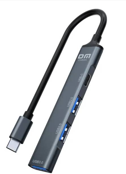 DMUSBC USB 3.0 Hub with Type-C, 4-Port High Speed Data Transfer Hub, 320MB/s CHB081 USB TYPE-C
