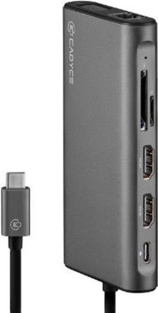 CADYCE (CA-2HDVG) USB-C TO Dual HDMI & VGA Docking Station