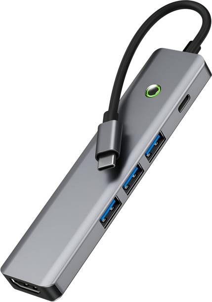 Techsync 6-in-1 USB 3.0 Dock: Type-C PD 100W, 3×USB 3.0, HDMI with Display Control Switch BYL-2319 Docking Station - For Laptop, Desktop, MacBook
