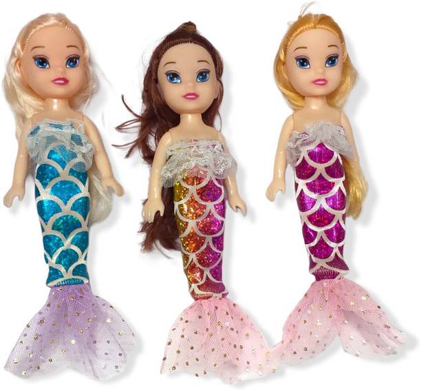 SARASI Cute Mermaid Doll Set For Your Princess [Pack Of: 3]
