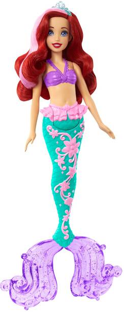 DISNEY PRINCESS Ariel Mermaid Doll with Color-Change Hair and Tail,