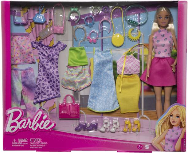 BARBIE Clothes and Doll, Mix-and-Match Fashions and Accessories