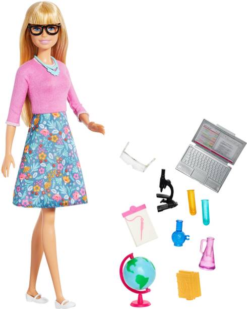 BARBIE Teacher Doll, Blonde with Accessories,Gift for 3 to 7 Year Olds